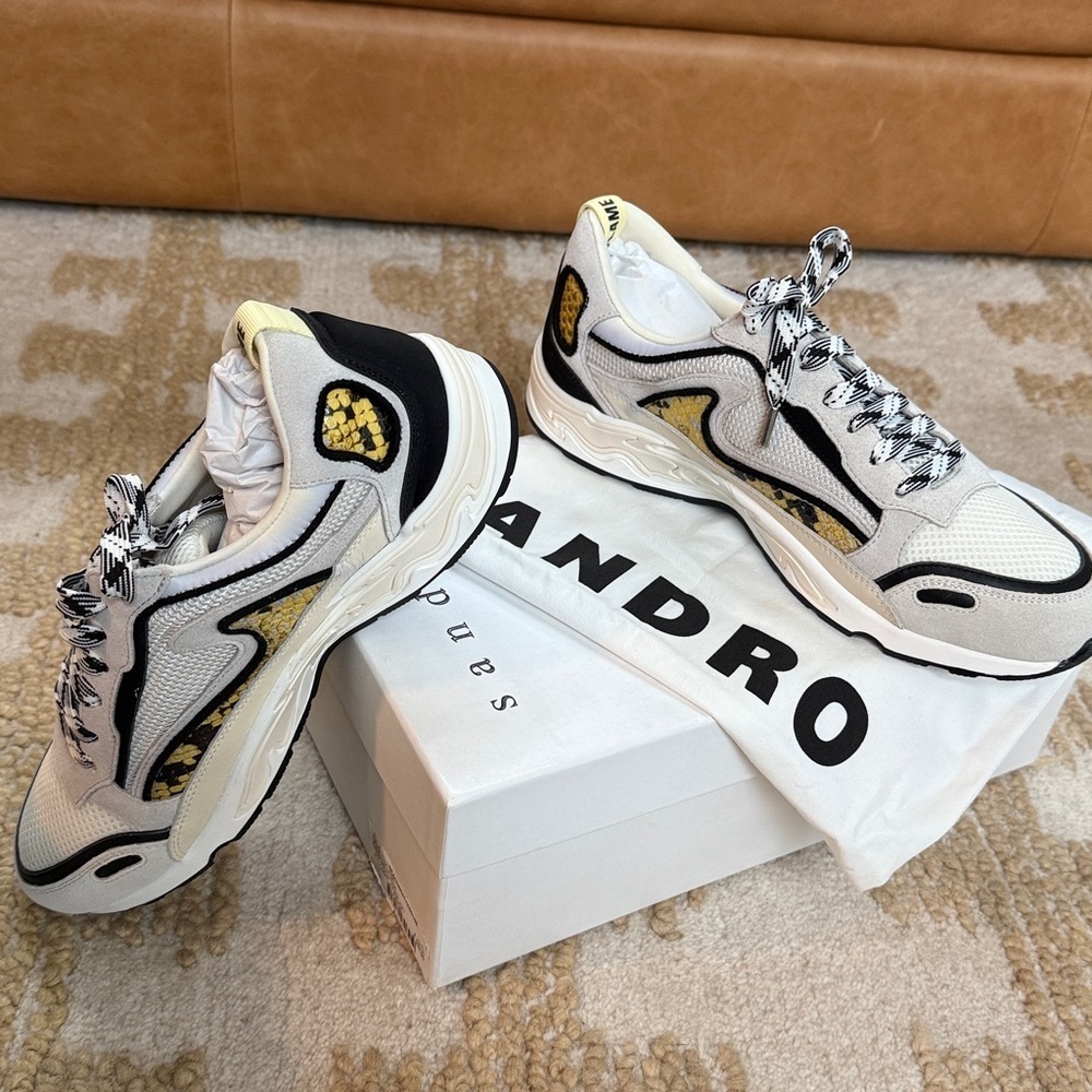$425 SANDRO New flame sneakers sz 41 - Picture 5 of 7